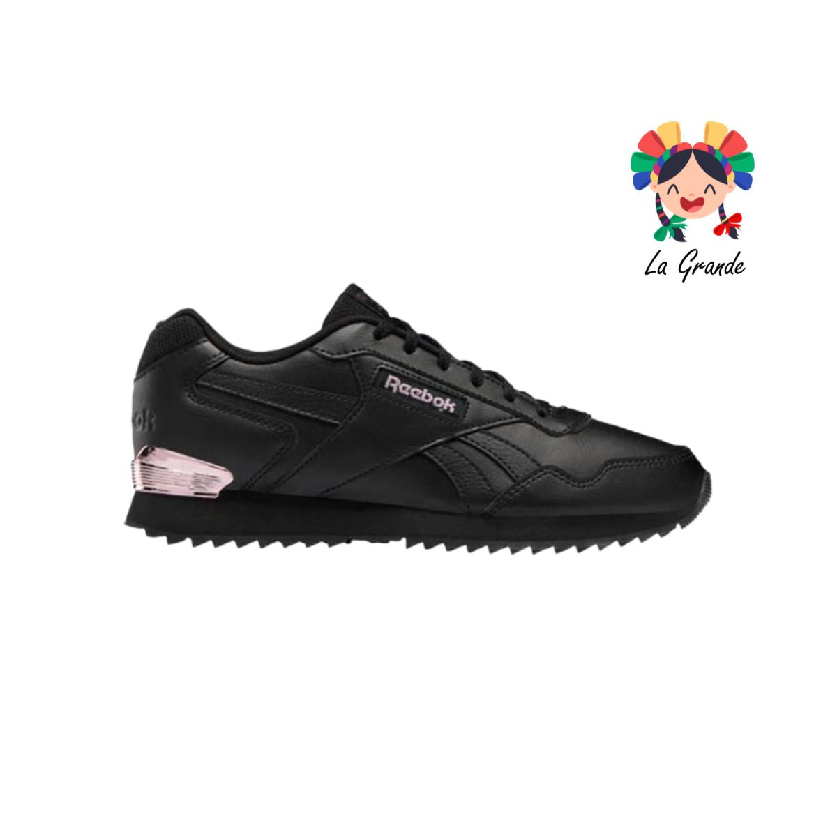ROYAL GLIDE REEBOK Negro Rosa Sint Tenis Casual Original Importado para Dama