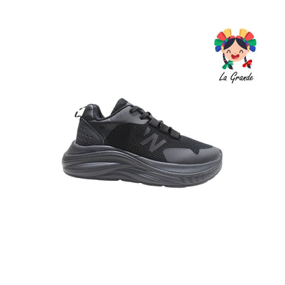 S15 NEW LINE Negro Negro Tipo Deportivo para Dama, Joven y Caballero