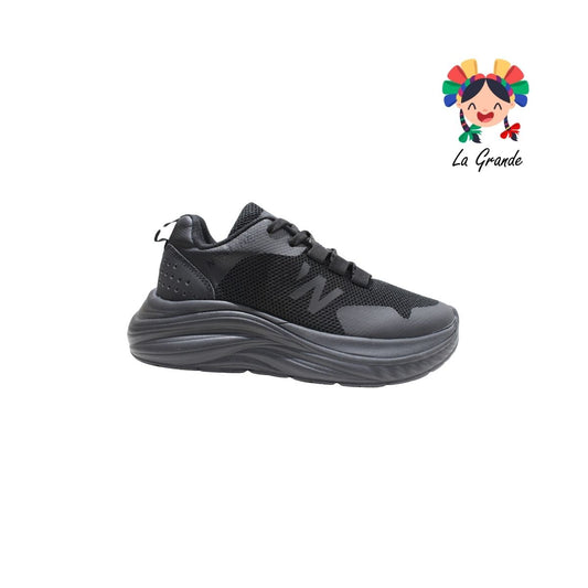 S15 NEW LINE Negro Negro Tipo Running para Dama, Joven y Caballero
