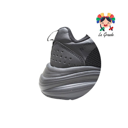 S15 NEW LINE Negro Negro Tipo Deportivo para Dama, Joven y Caballero