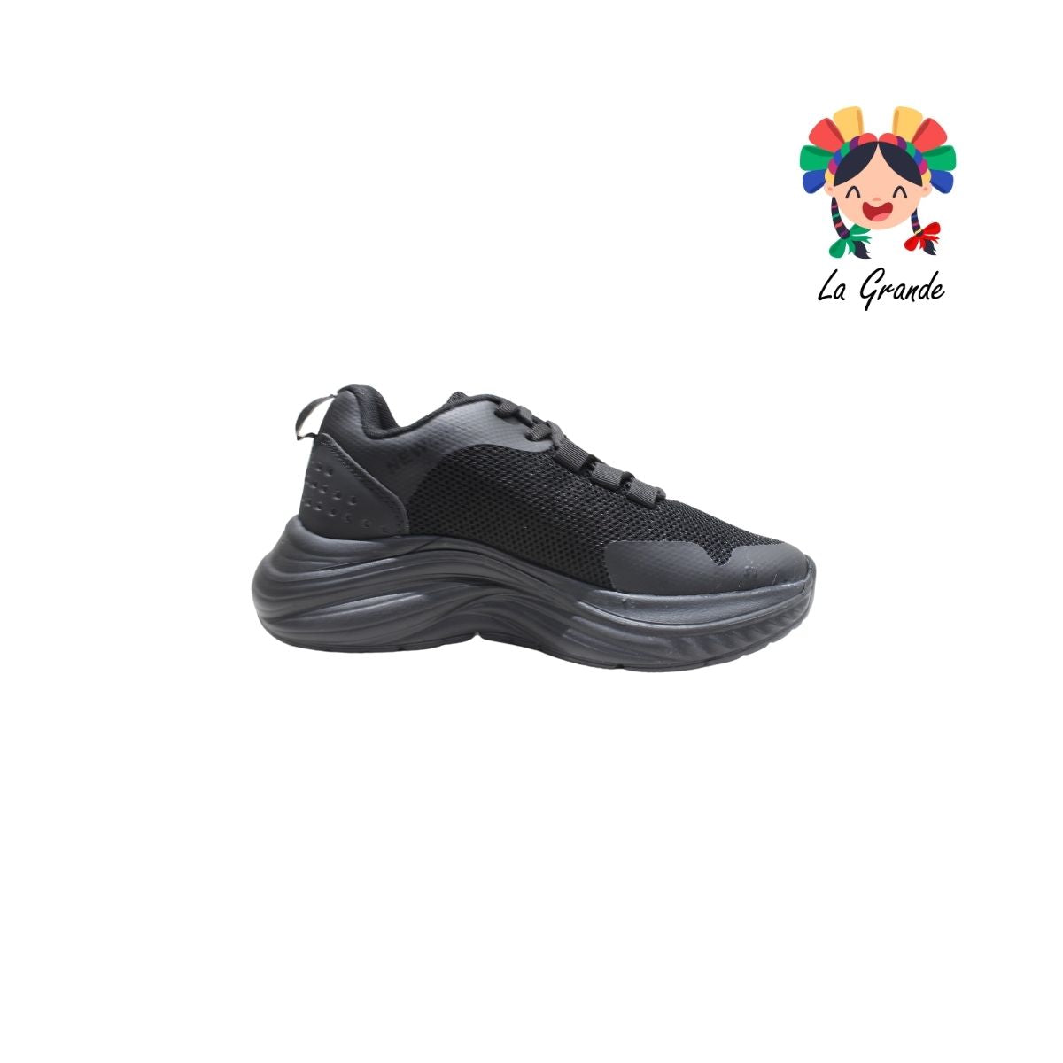 S15 NEW LINE Negro Negro Tipo Deportivo para Dama, Joven y Caballero