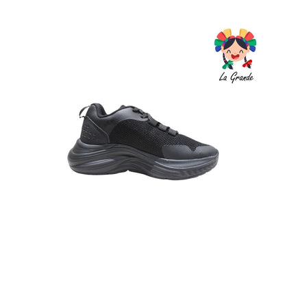 S15 NEW LINE Negro Negro Tipo Deportivo para Dama, Joven y Caballero