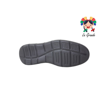 SE018 DOGI Negro Piel Botín Casual para Caballero