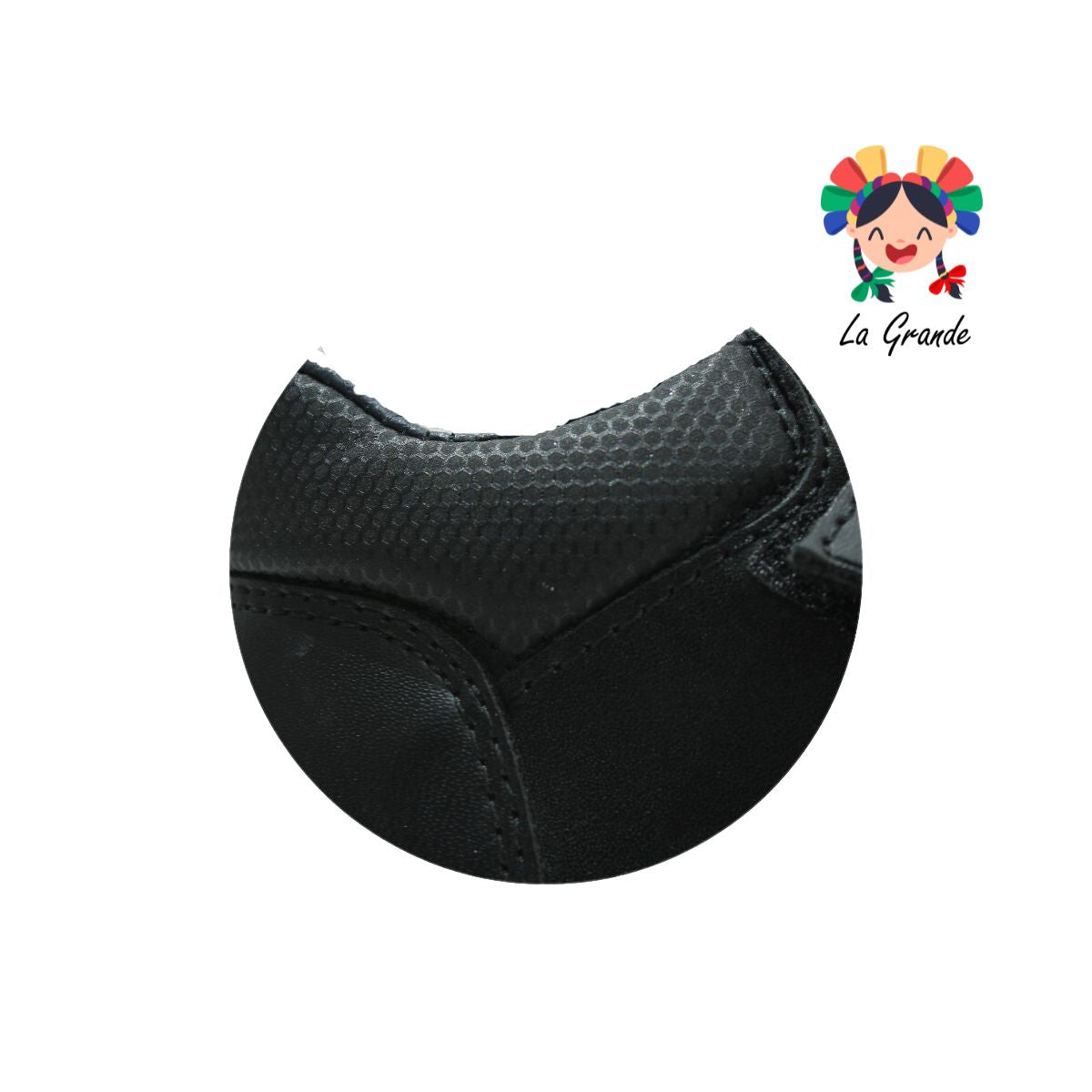 29150 YUYIN Negro Piel Zapato Escolar con Velcro para Niño