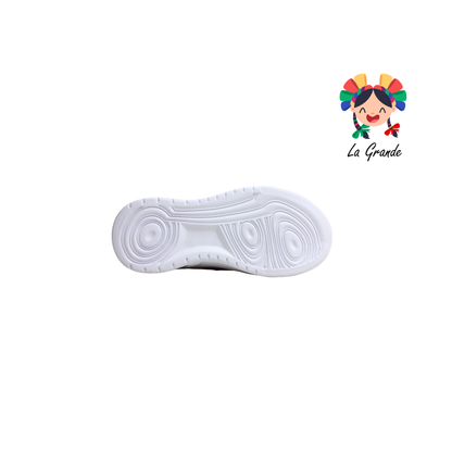 T2-03 DANIELS Blanco Lila Tenis Casual para Niña