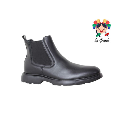 TAY005 SABATTER Negro Piel Botín Casual para Caballero