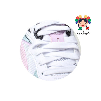 TRINITY PUMA Blanco Rs Turquesa Tenis Deportivo Original Importado para Dama