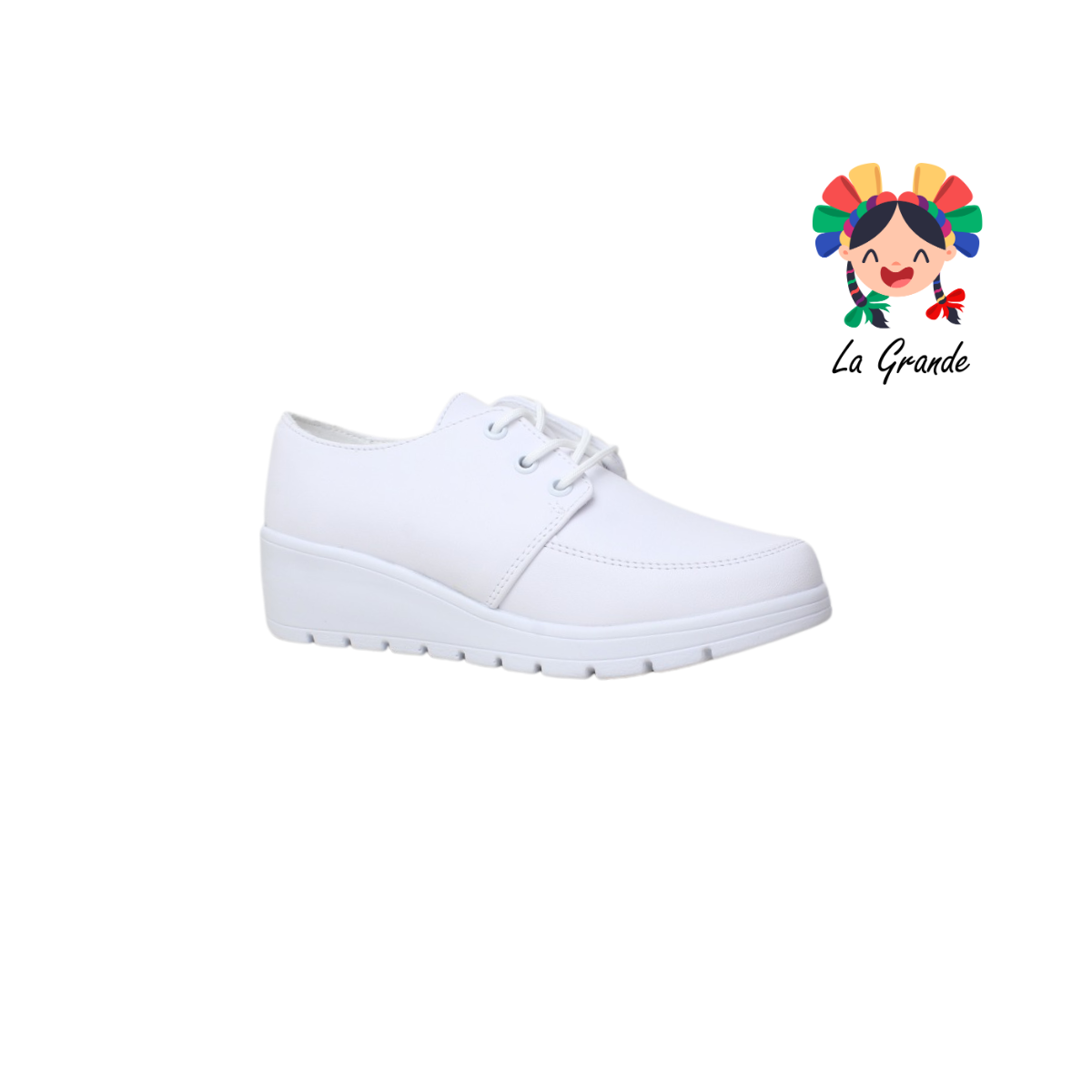 UD-86 BON WILD Blanco Zapato Clínico para Dama