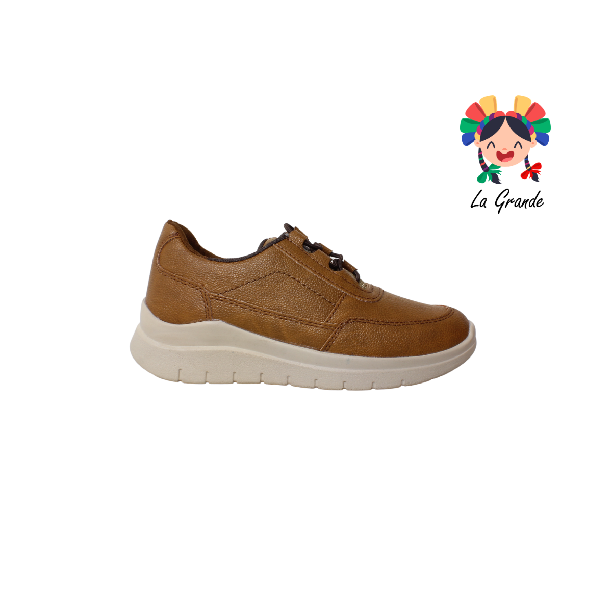 UD95 BON WILD Camel Flother Zapato Casual para Dama