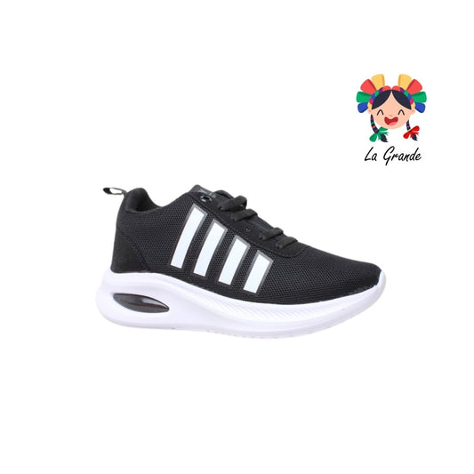 V-036 VANNI CLUB Negro Blanco Tenis Deportivo para Dama y Joven