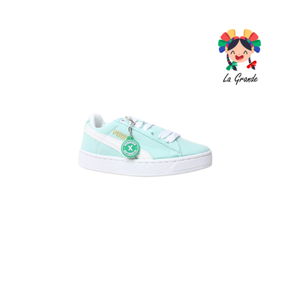 V-043 VANNI CLUB Aqua Blanco Tenis Casual para Niña, Niño, Dama y Joven