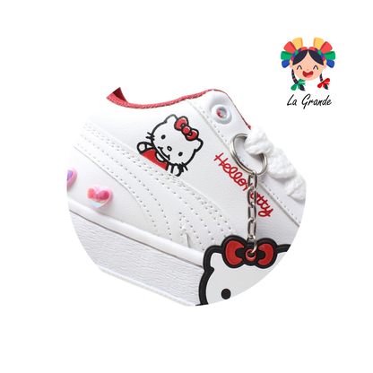 V-050 VANNI CLUB Blanco Rojo Tenis Casual para Bebé y Niña