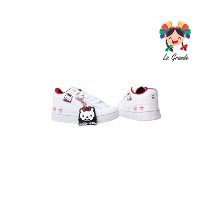 V-050 VANNI CLUB Blanco Rojo Tenis Casual para Bebé y Niña