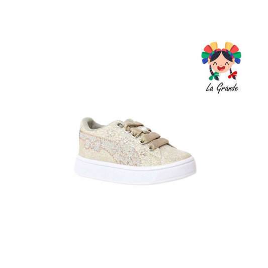 V-051 VANNI CLUB Oro Picket Tenis Casual para Niña
