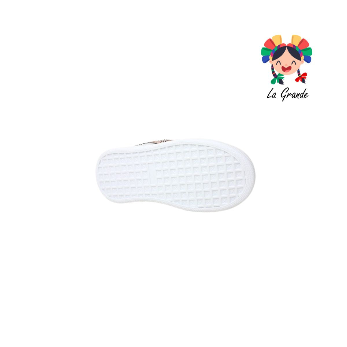 V-051 VANNI CLUB Plata Picket Tenis Casual para Niña