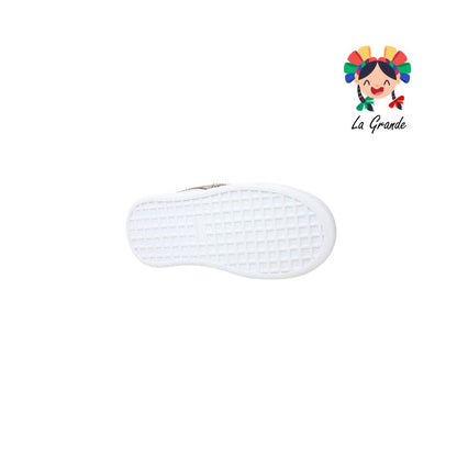 V-051 VANNI CLUB Plata Picket Tenis Casual para Niña