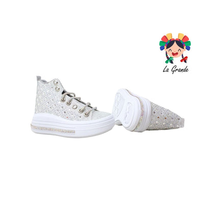 V-114 VANNI CLUB Plata Sint Tenis Casual para Niña