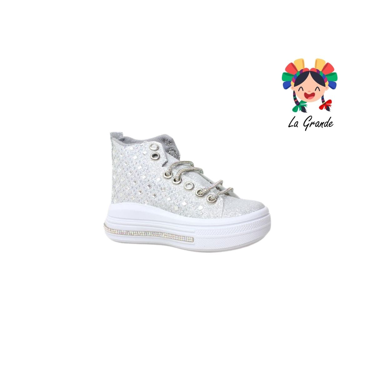 V-114 VANNI CLUB Plata Sint Tenis Casual para Niña