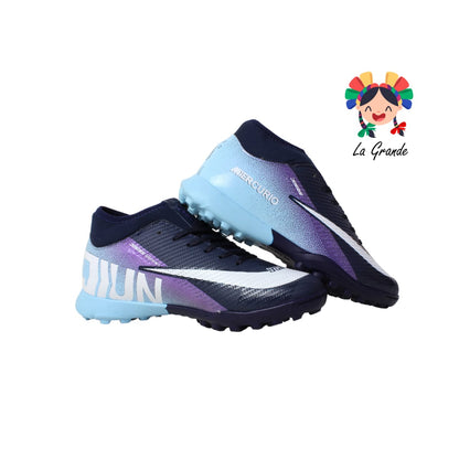 2058M JUNION Mno Menta Bco Sintético Tenis de Fútbol Rápido para Dama, Joven y Caballero