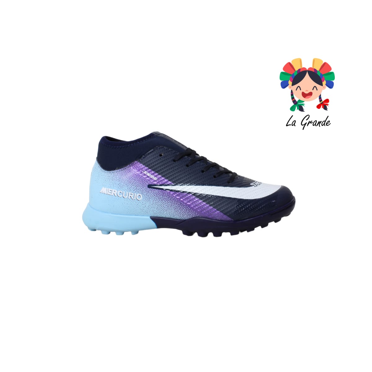 2058M JUNION Mno Menta Bco Sintético Tenis de Fútbol Rápido para Dama, Joven y Caballero